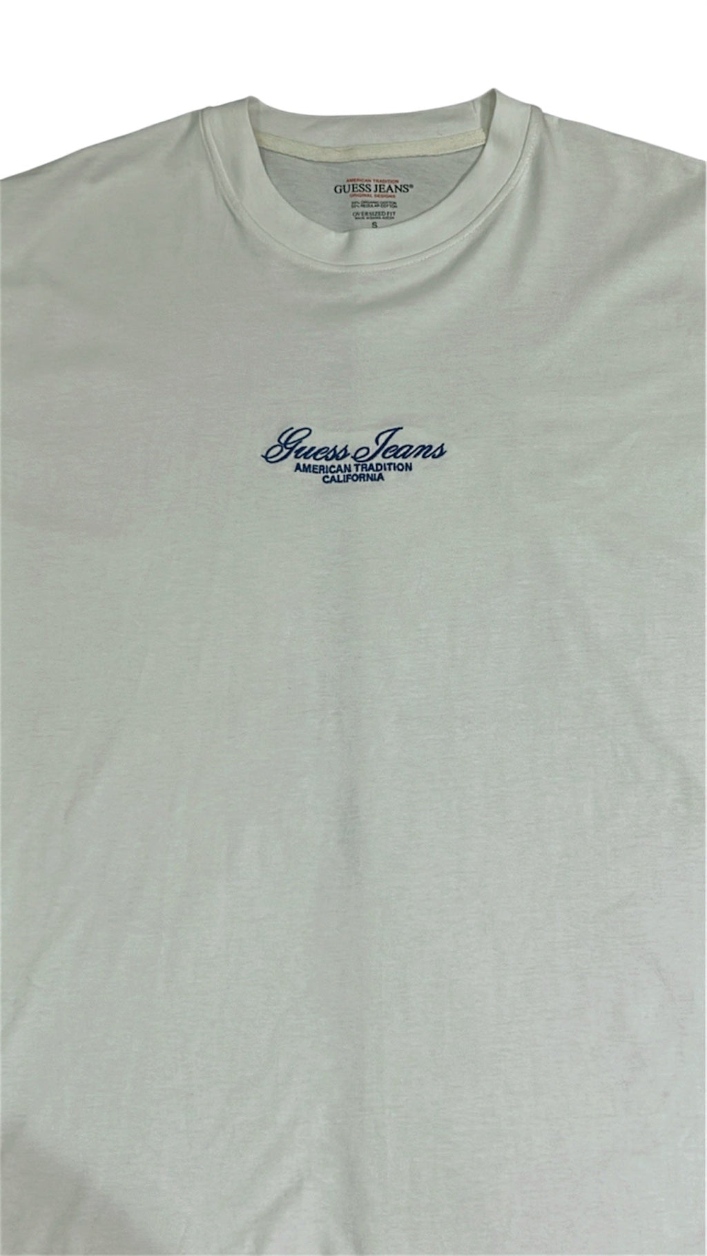 Guess Jeans Men’s White Cotton T-Shirt