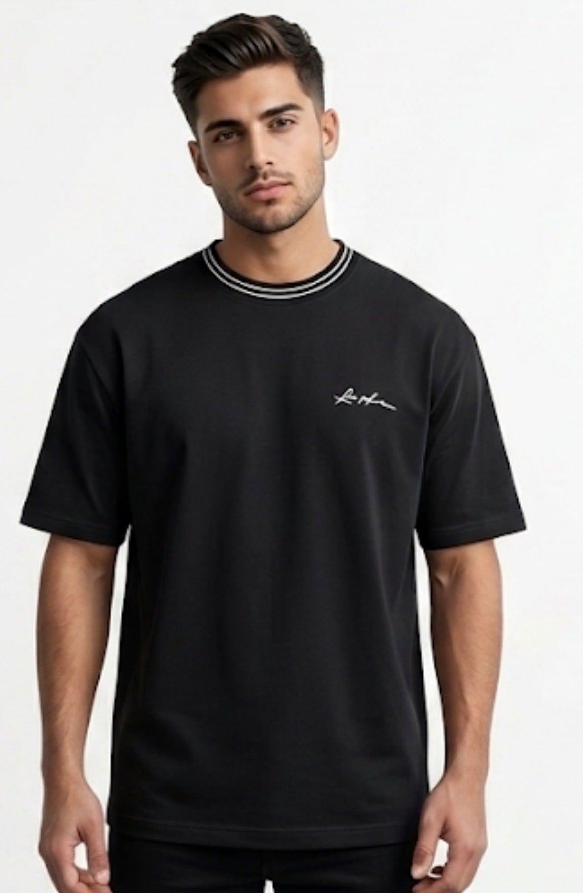 D&F Black T-Shirt Men