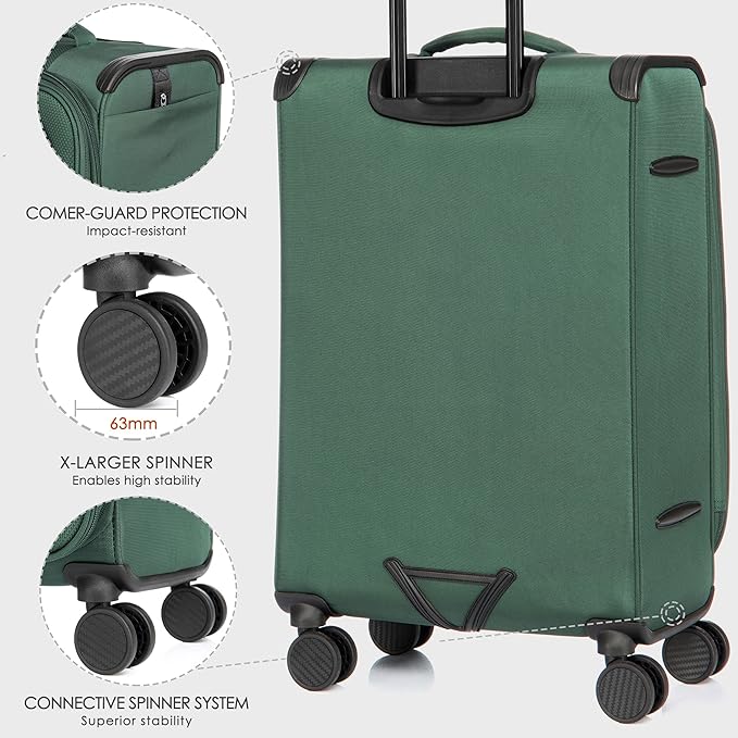 Verage Teldo Softside Expandable Spinner Wheel Luggage