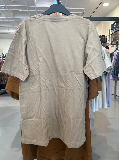 BS Style Men's Light Brown "FAITH" Graphic Printed T-Shirt