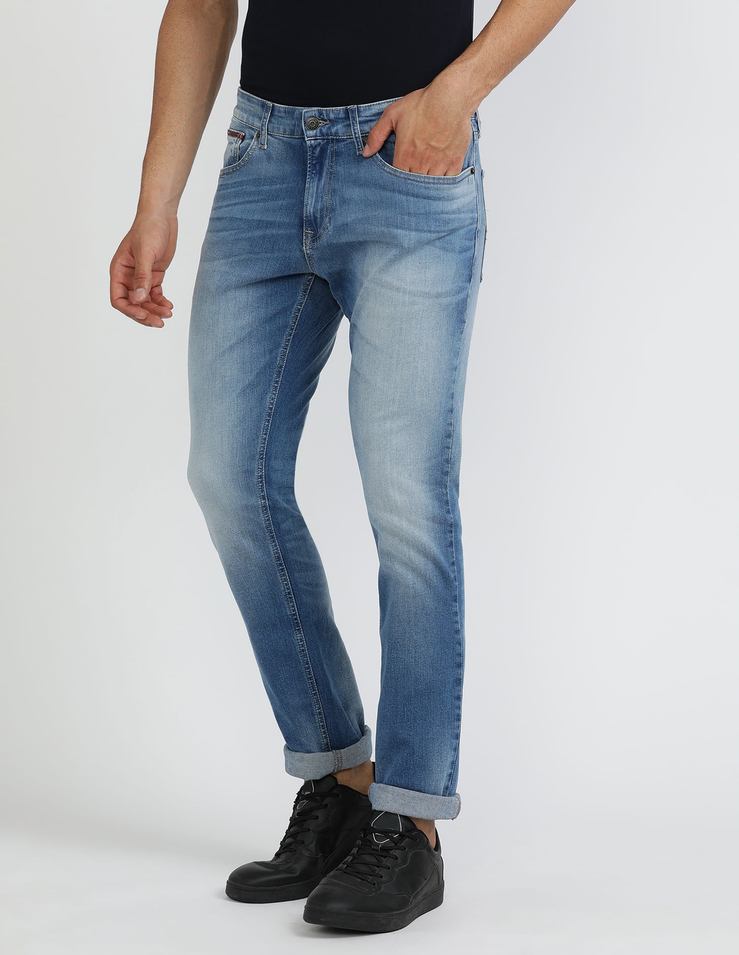 TOMMY JEANS LOW RISE SKINNY PANTS FOR MEN