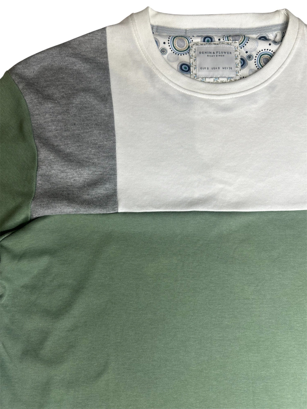 Denim & Flower Men’s Round Neck T-Shirt