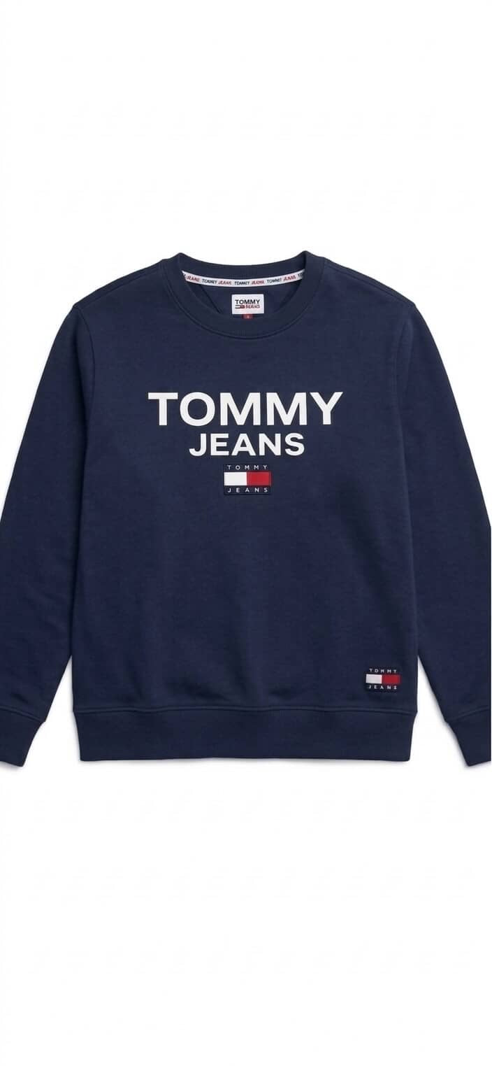 TOMMY JEANS NAVY SWEATSHIRT FOR MEN