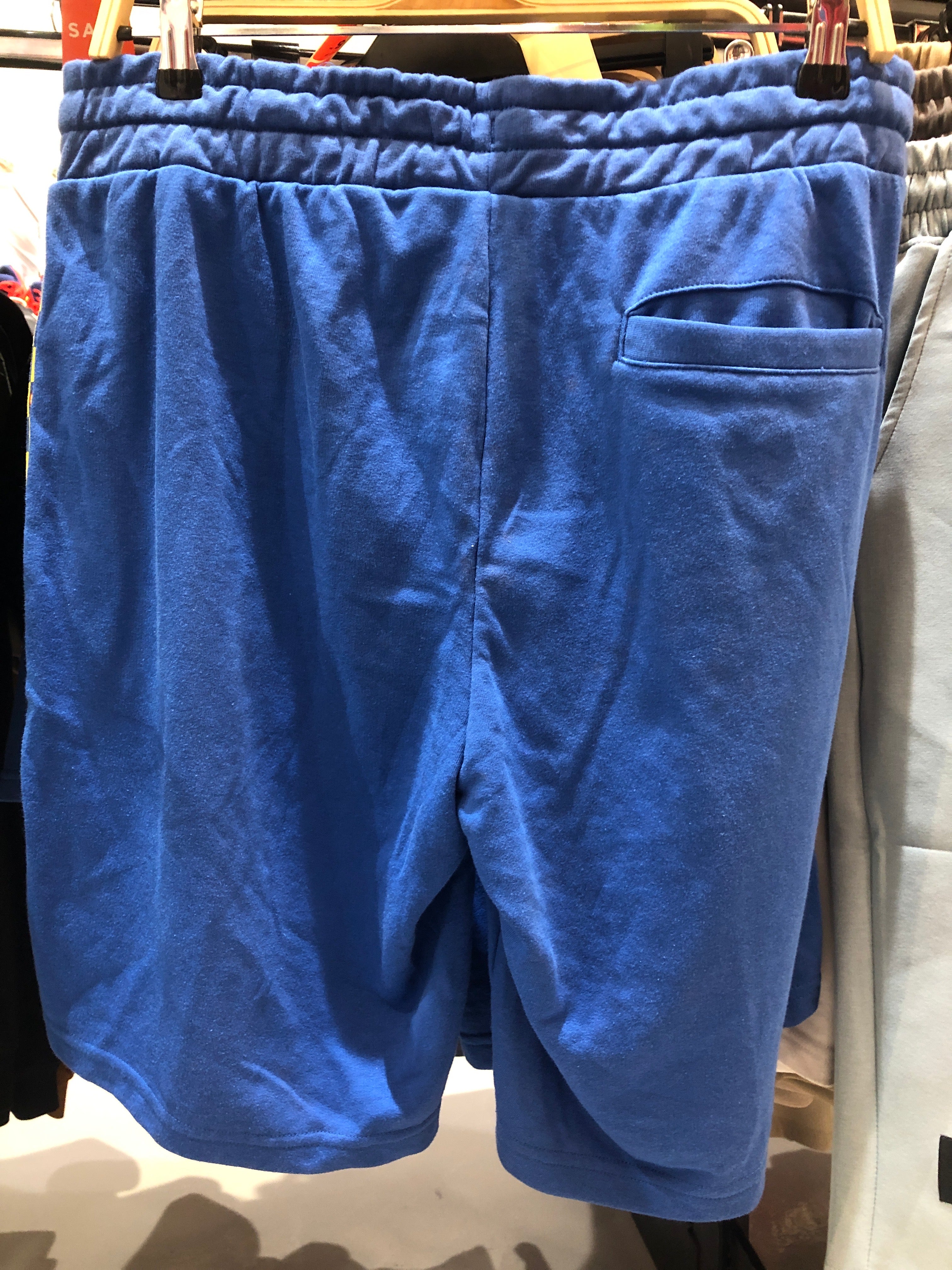 Livergy Jogging Men’s Shorts Blue/ Yellow Stripes