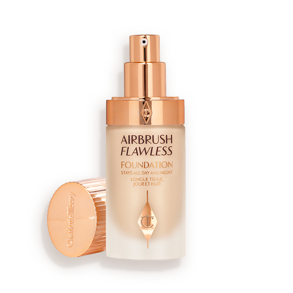 Charlotte Tilbury Airbrush Flawless Foundation 4 Neutral - open bottle with lid