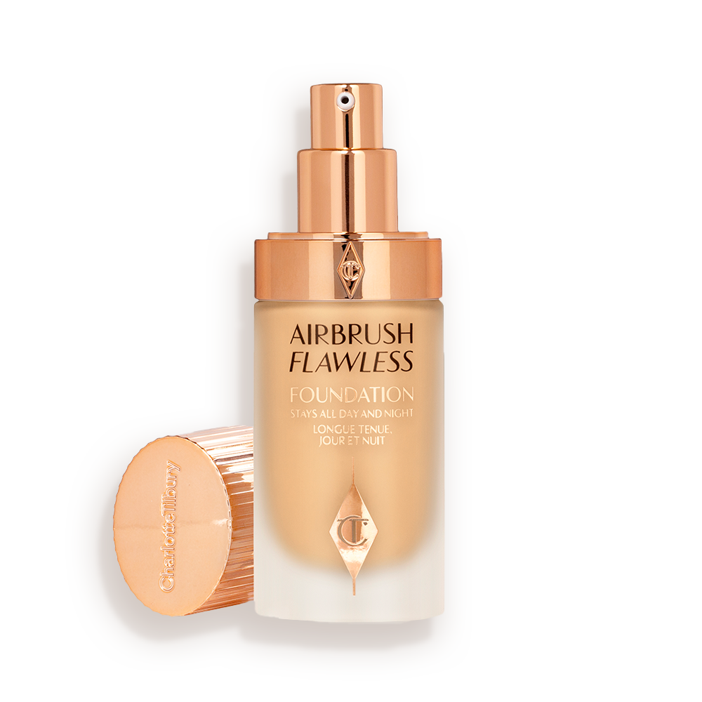 Charlotte Tilbury Airbrush Flawless Foundation 6 Neutral - open bottle with lid