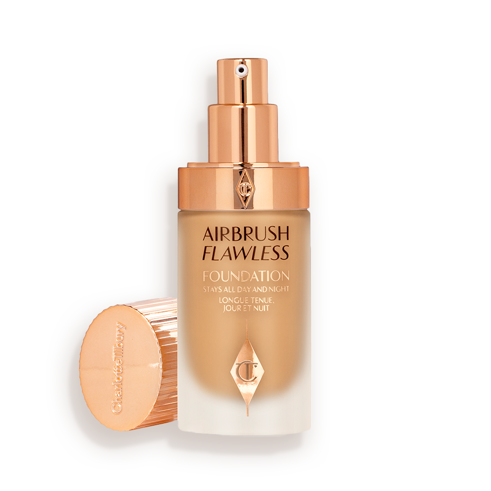 Charlotte Tilbury Airbrush Flawless Foundation 9 Warm - open bottle with lid