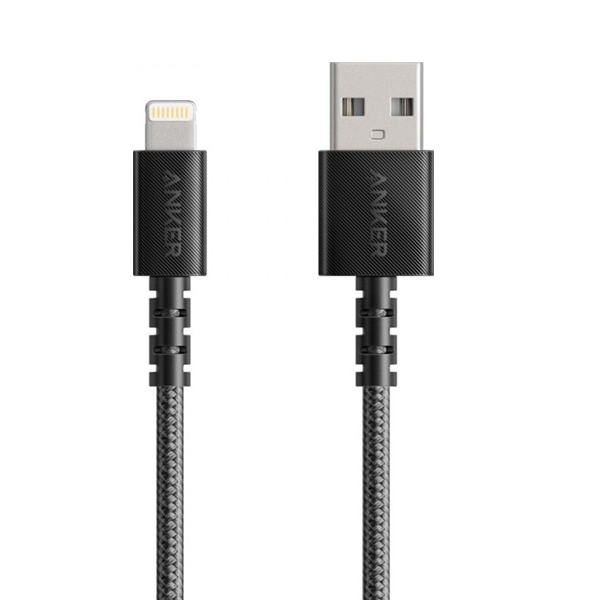 Anker PowerLine Select+ USB-A Cable with Lightning Connector 3ft A8012H12 - Black