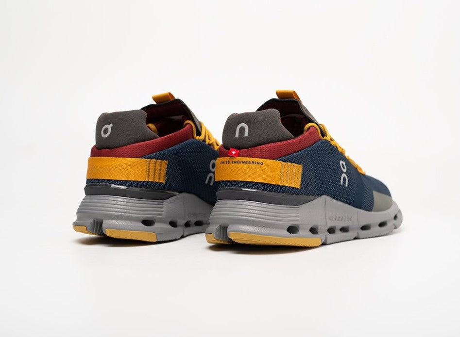 On Cloudnova Sneakers Denim / Ruby Men Shoes