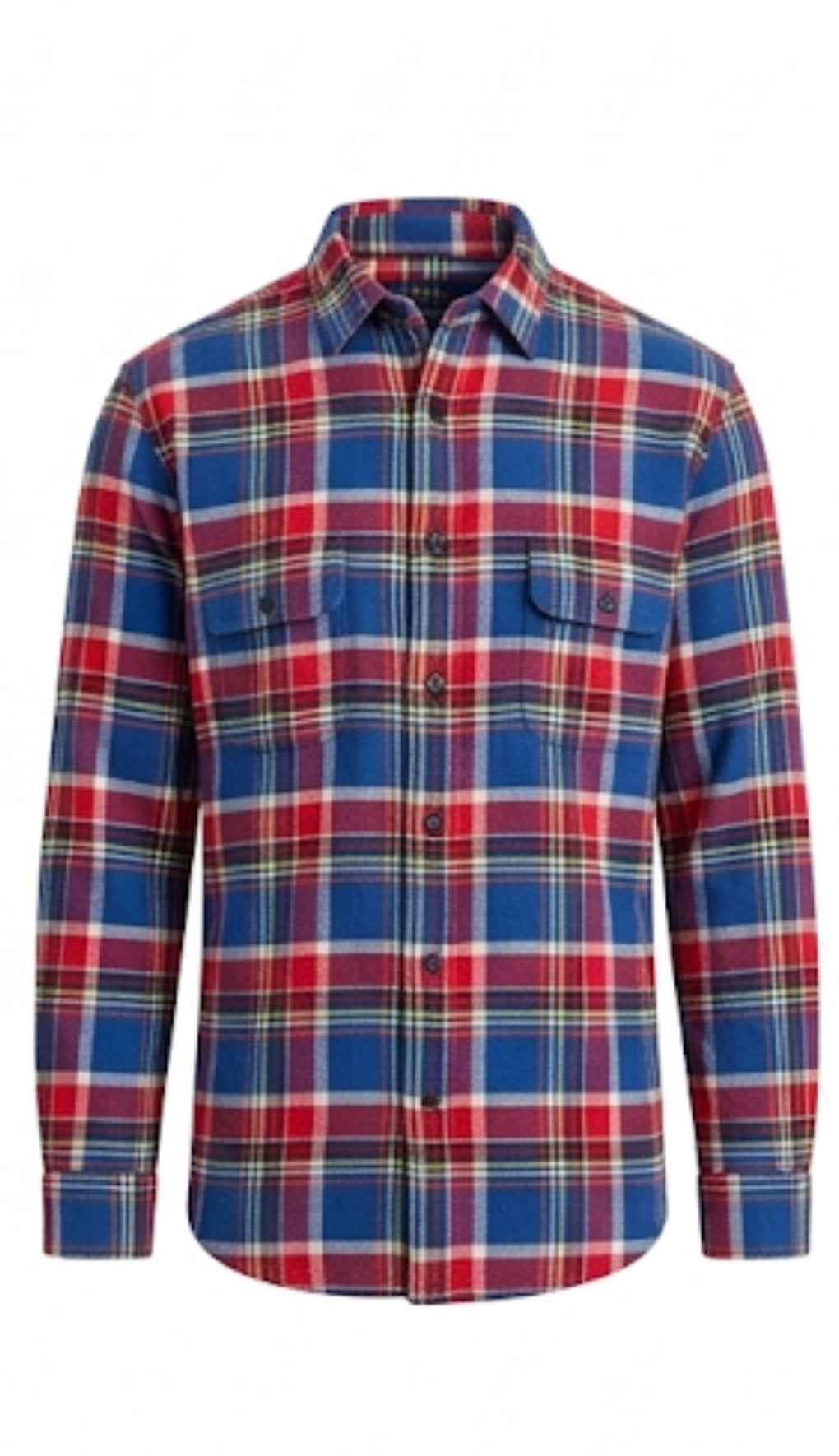 RALPH LAUREN BLUE AND RED MULTI COLORED SHIRT FOR MEN