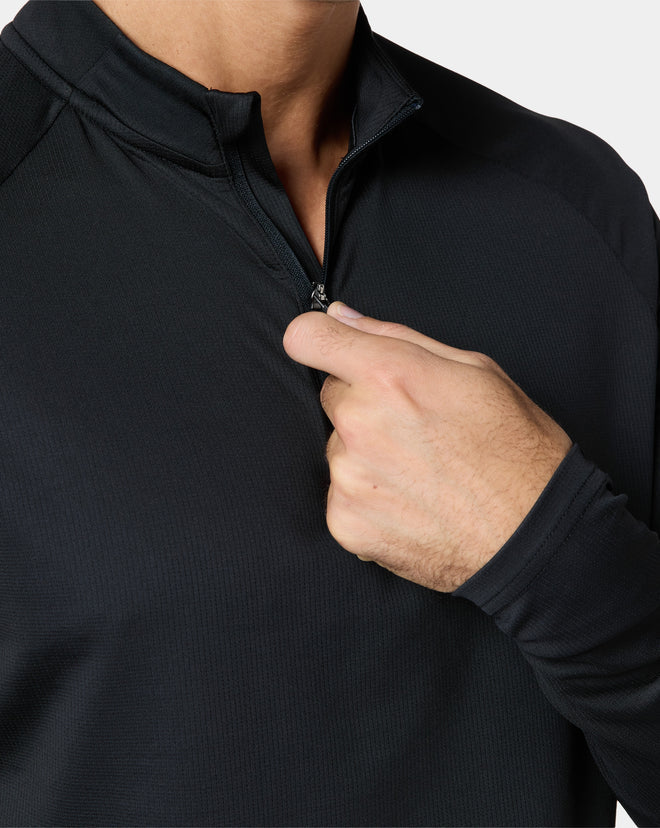 SQUATWOLF ONYX BLACK COMPRESSION SHIRT FOR MEN