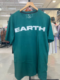 BS Style Men's Green"EARTH" Graphic Printed T-Shirt