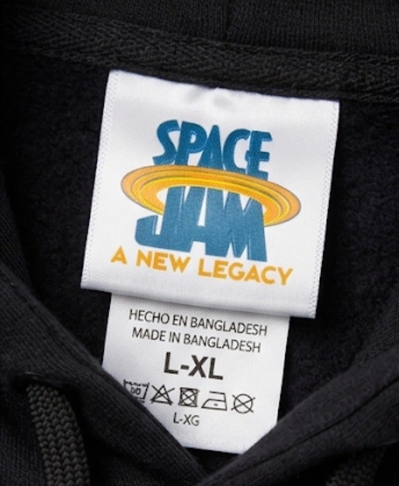 SPACE JAM إرث جديد هودي فرقة تيون السوداء للرجال