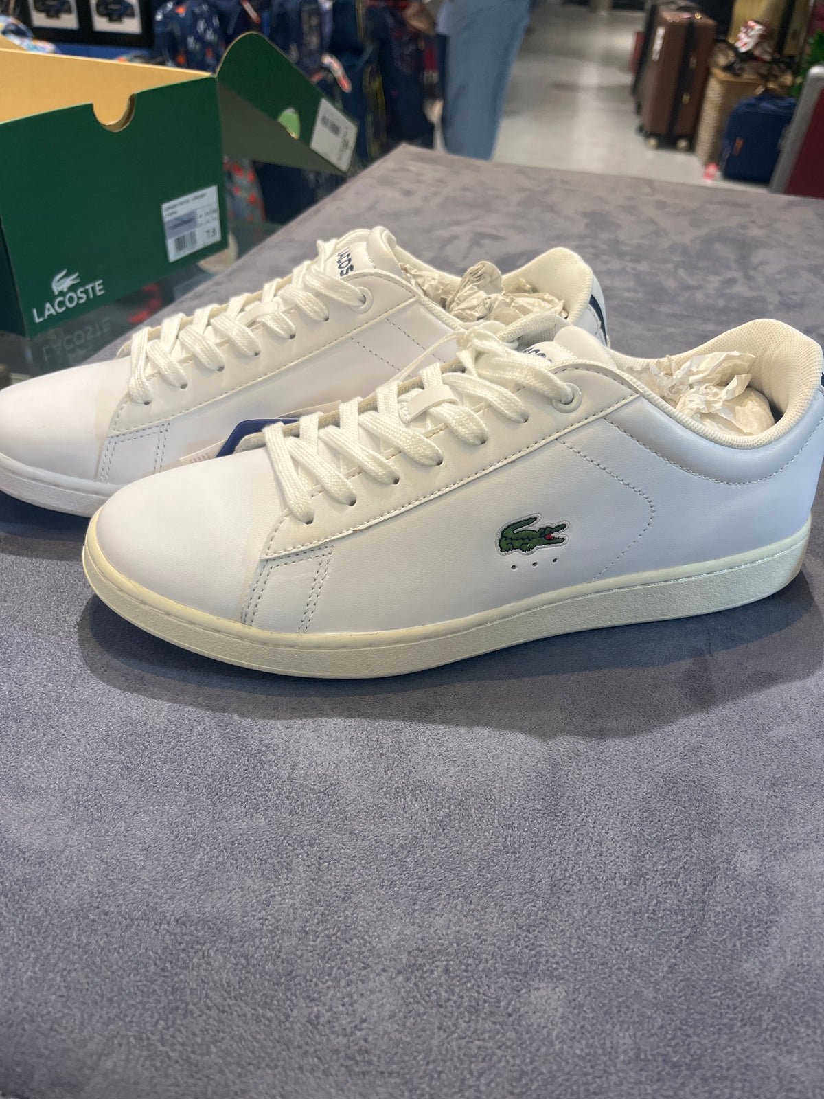 Lacoste Men's Carnaby Pro Leather Low-Top Sneakers - White