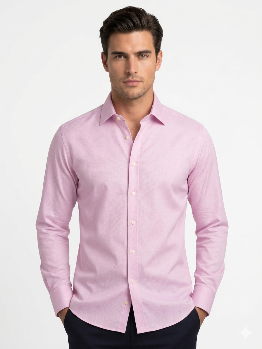 MIX EUROPEAN BRANDS PINK SHIRT FOR MEN