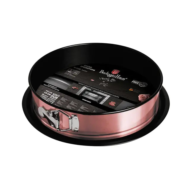 Berlinger Haus Round Springform 30 cm I-Rose Collection BH-6468 Pink Carbon Steel