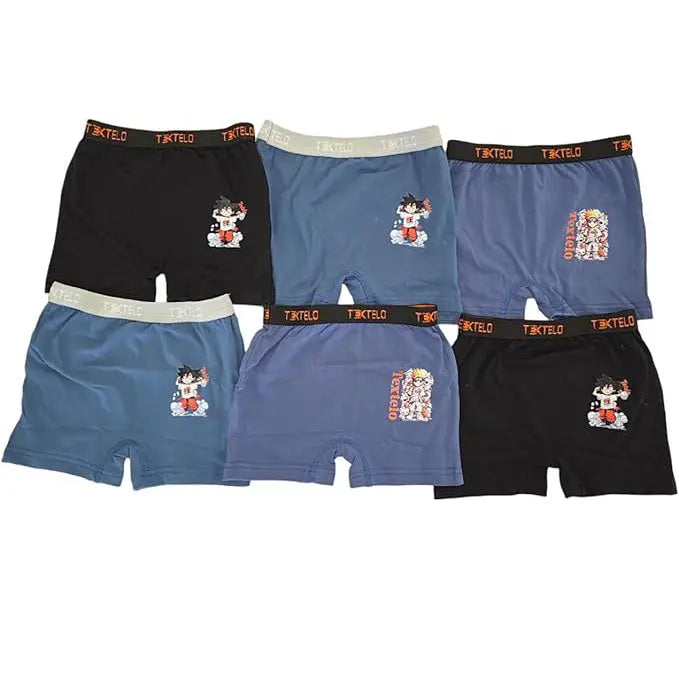 boys underwear briefs Trunks, Pack of 6, 100% Cotton (6 piece) Color