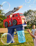 Kids' Fire Truck Electric Bubble Gun with Lights & Sounds