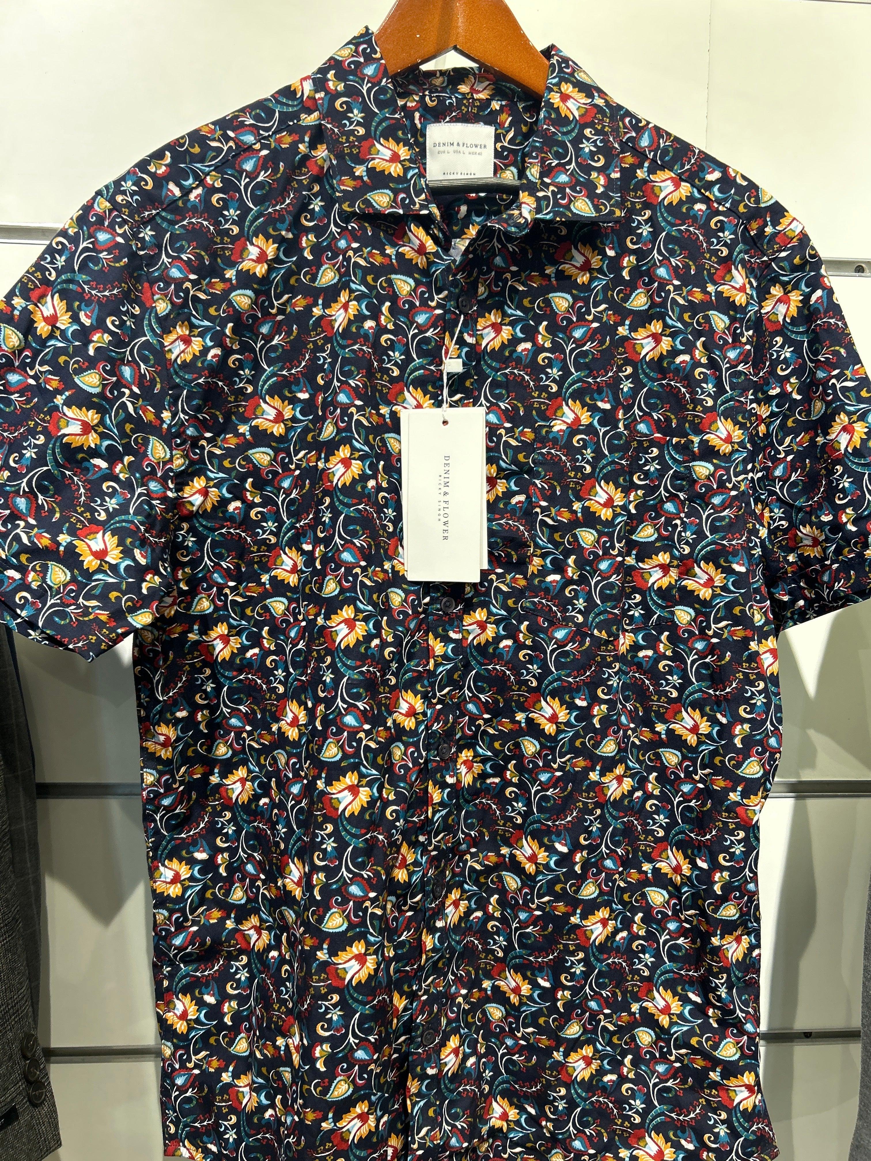 Denim & Flower Ricky Singh Men’s Floral Shirt