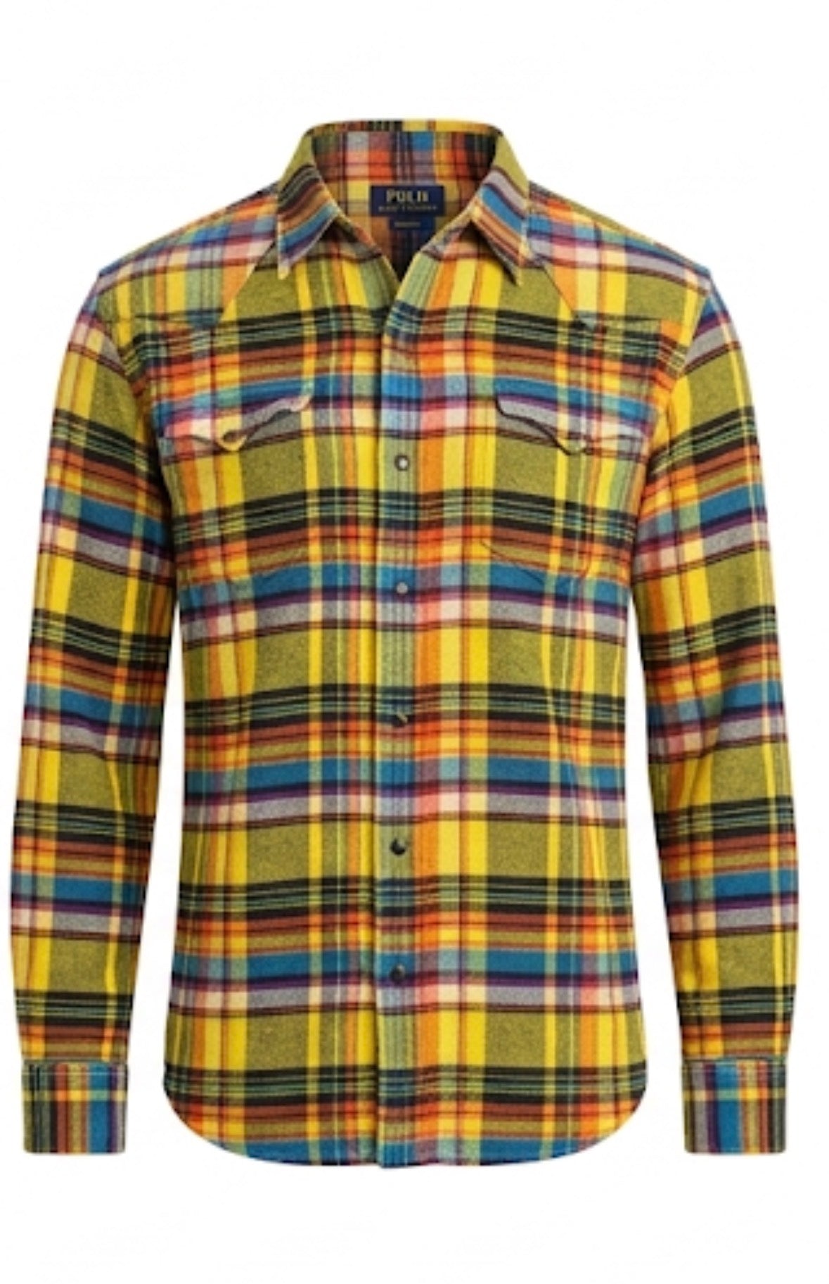 RALPH LAUREN YELLOW AND MULTI COLORED SHIRT FOR MEN