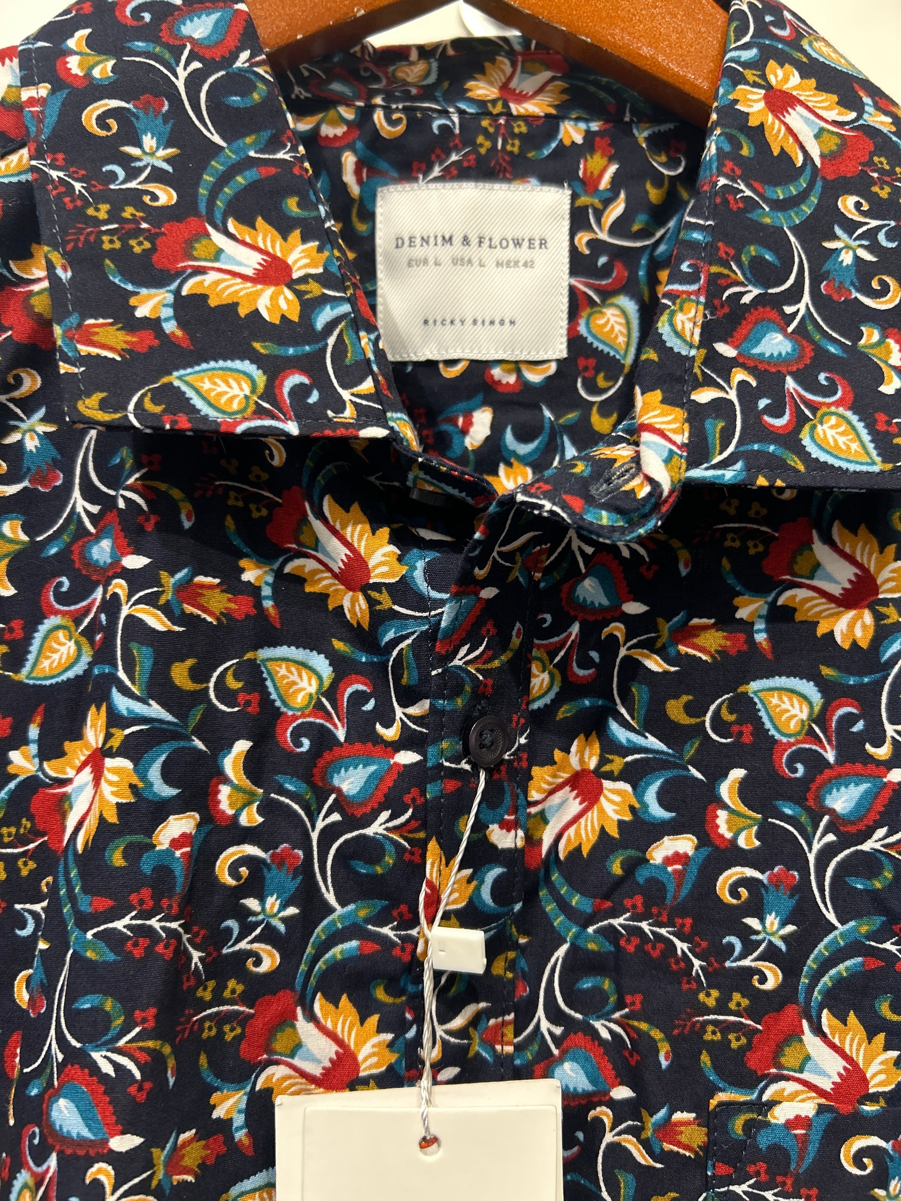 Denim & Flower Ricky Singh Men’s Floral Shirt