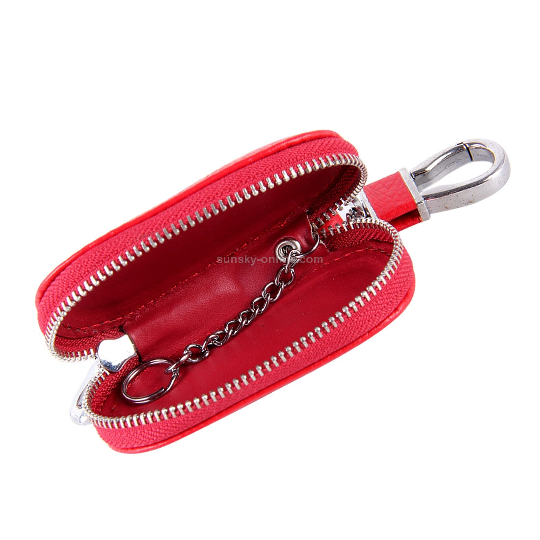 Universal Leather Waist Hanging Zipper Wallets Key Holder Bag