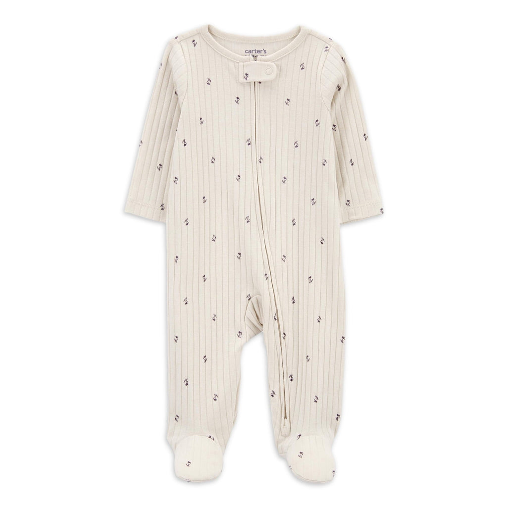 SIZE: 0M - Carter's Child of Mine Baby Girl Sleep N Play, One-Piece, Sizes Preemie