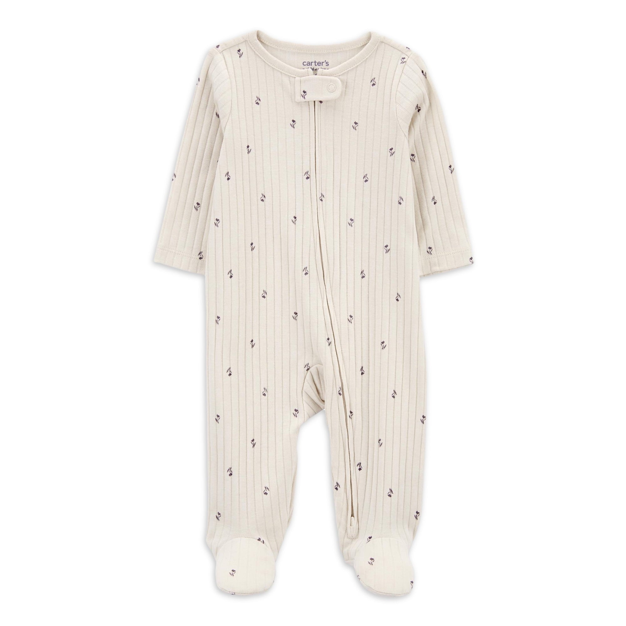 SIZE: 0M - Carter's Child of Mine Baby Girl Sleep N Play, One-Piece, Sizes Preemie