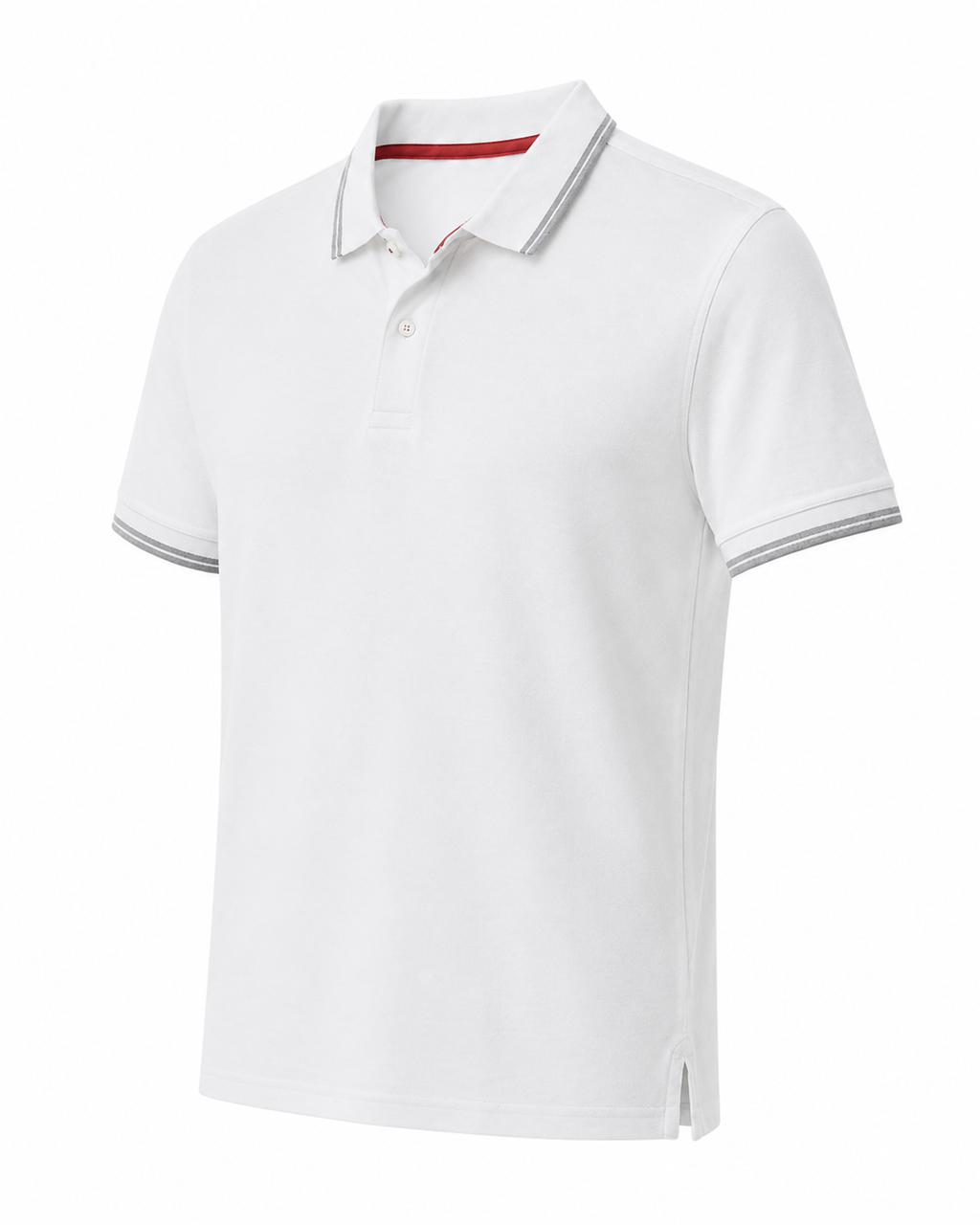 Allen Solly Men's White Textured Polo T-Shirt