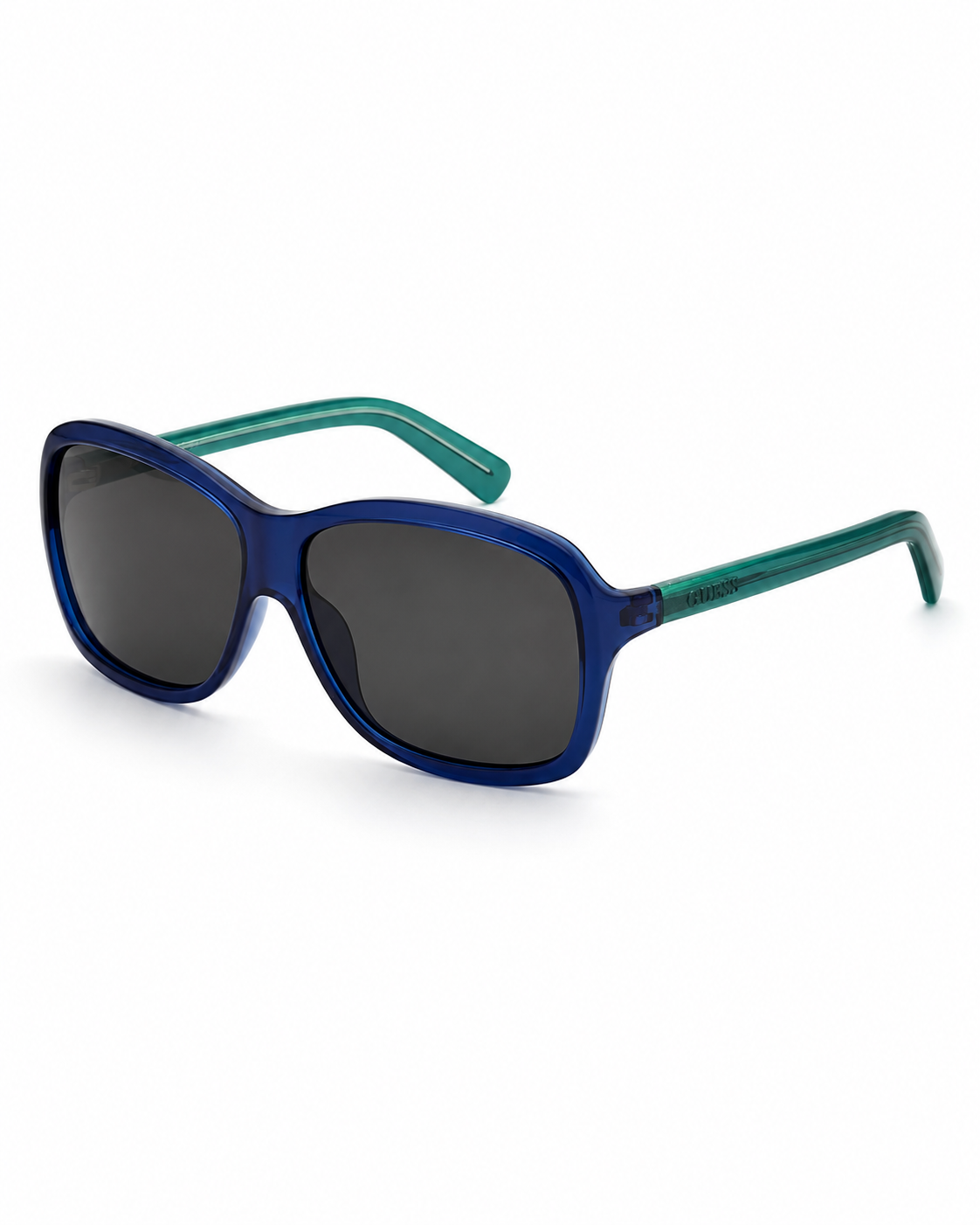 GUESS Blue-Green Gradient Square Sunglasses
