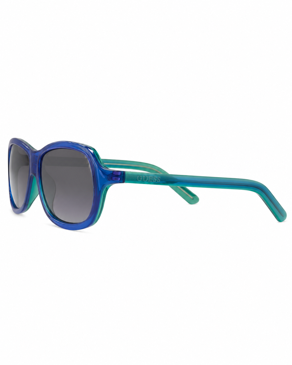 GUESS Blue-Green Gradient Square Sunglasses