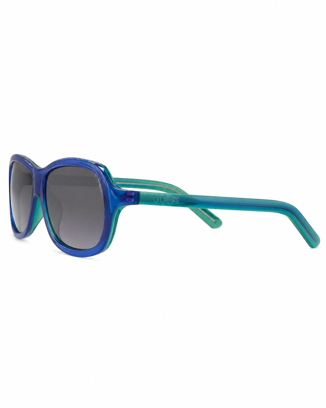 GUESS Blue-Green Gradient Square Sunglasses