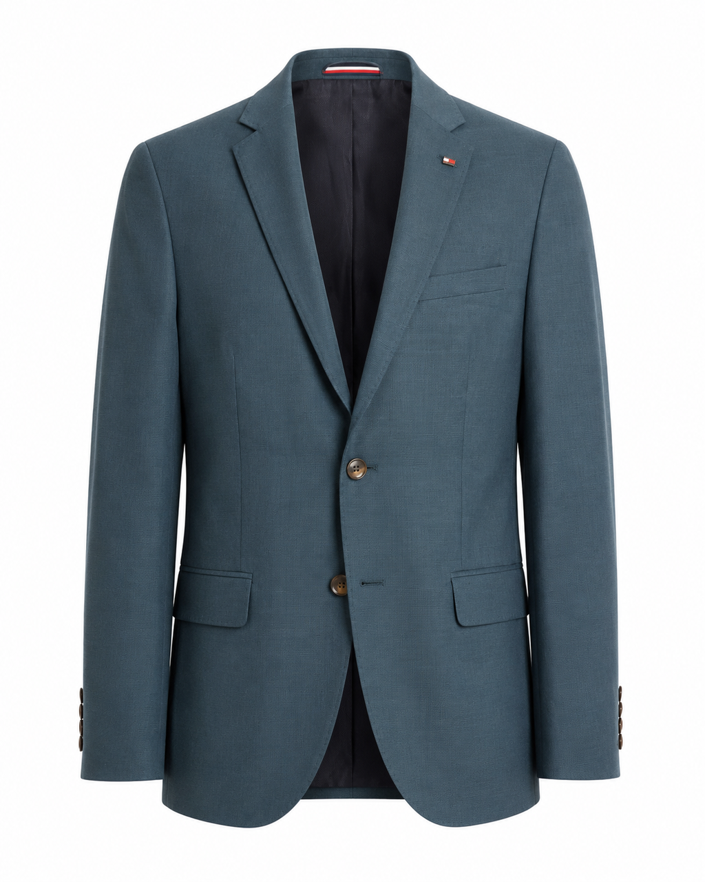 Tommy Hilfiger Men's Frosted Green Windowpane Check Twill Blazer