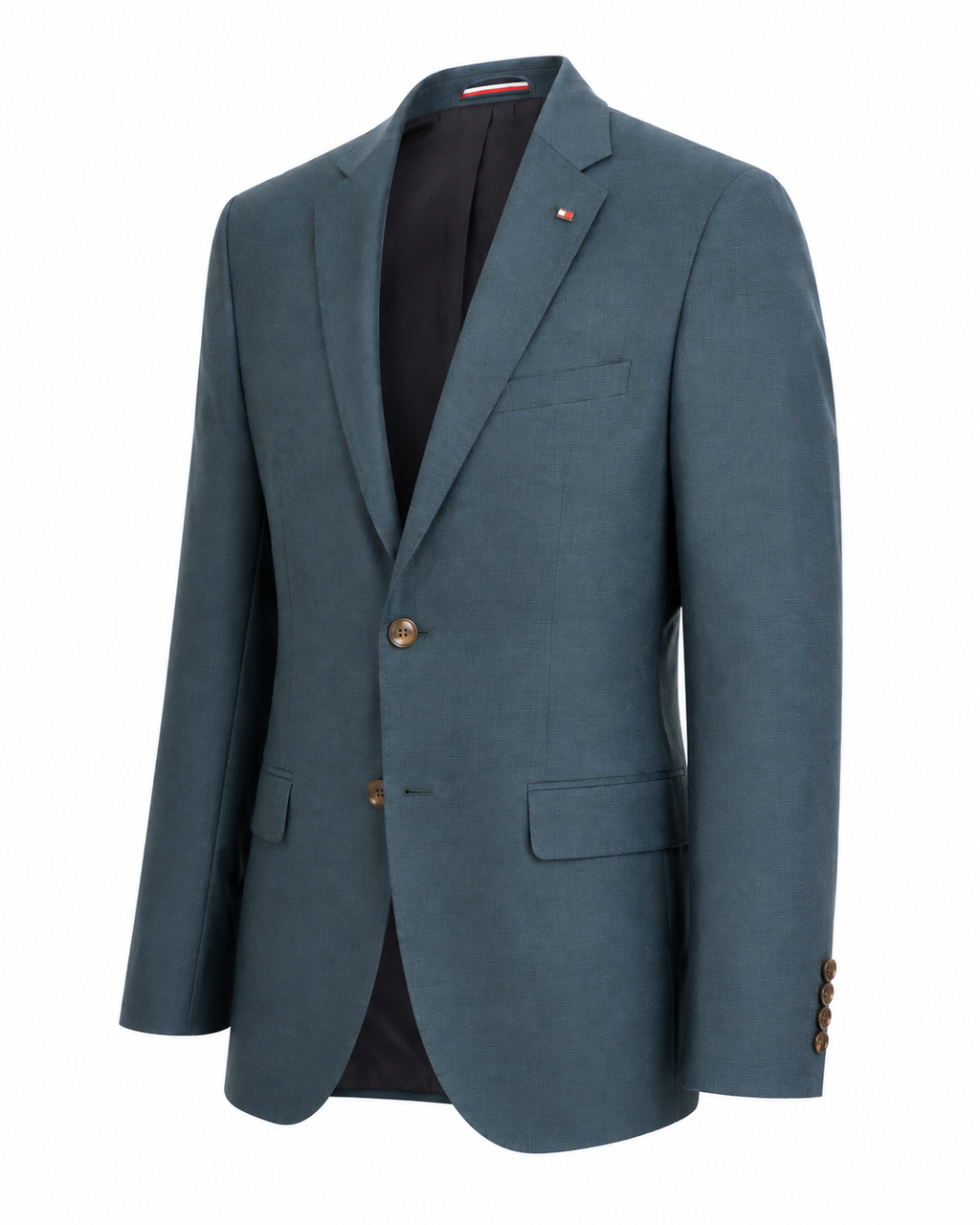 Tommy Hilfiger Men's Frosted Green Windowpane Check Twill Blazer