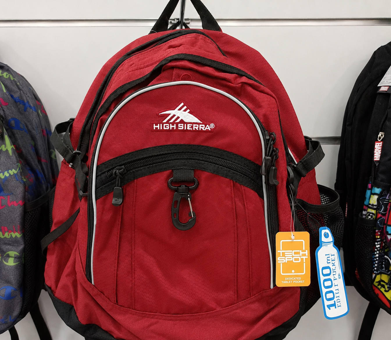 High Sierra Red & Black Multi-Compartment Laptop Backpack