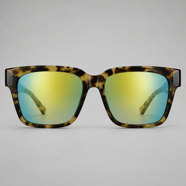 Guess GU6855 52Q Sunglasses – Tortoise Frame / Gold Mirror Lenses