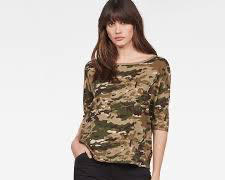 GSTAR LOOSE KHAKI COLOR TSHIRT