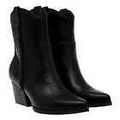 SIZE: 39 - Dolce Vita Ladies' Ankle Boots Casual Western Pull-On Vegan Braided Detail Black