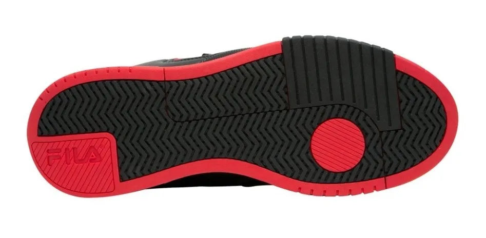 Fila Hallasan Saga Men's Black Red Tennis Shoes (1FM01734-014)