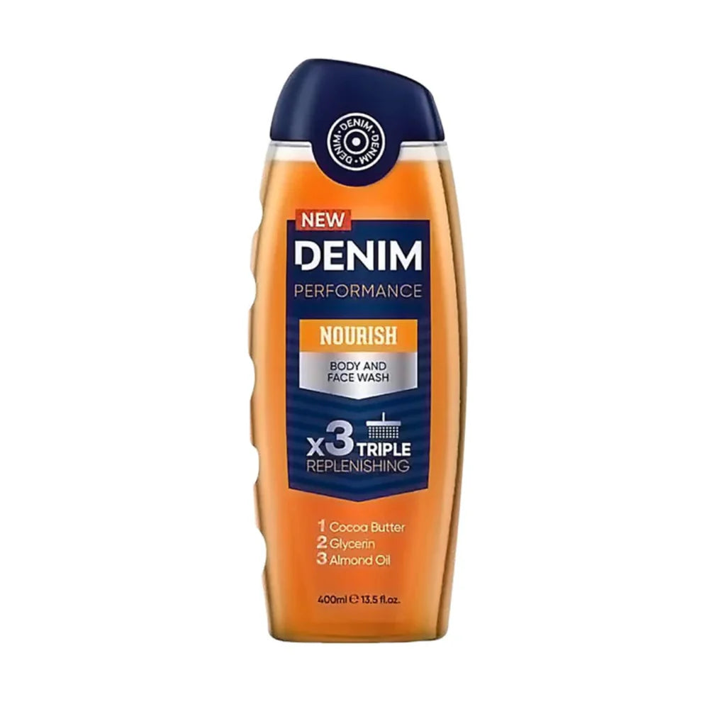 Denim Performance Nourush Body & Face Wash 400ml