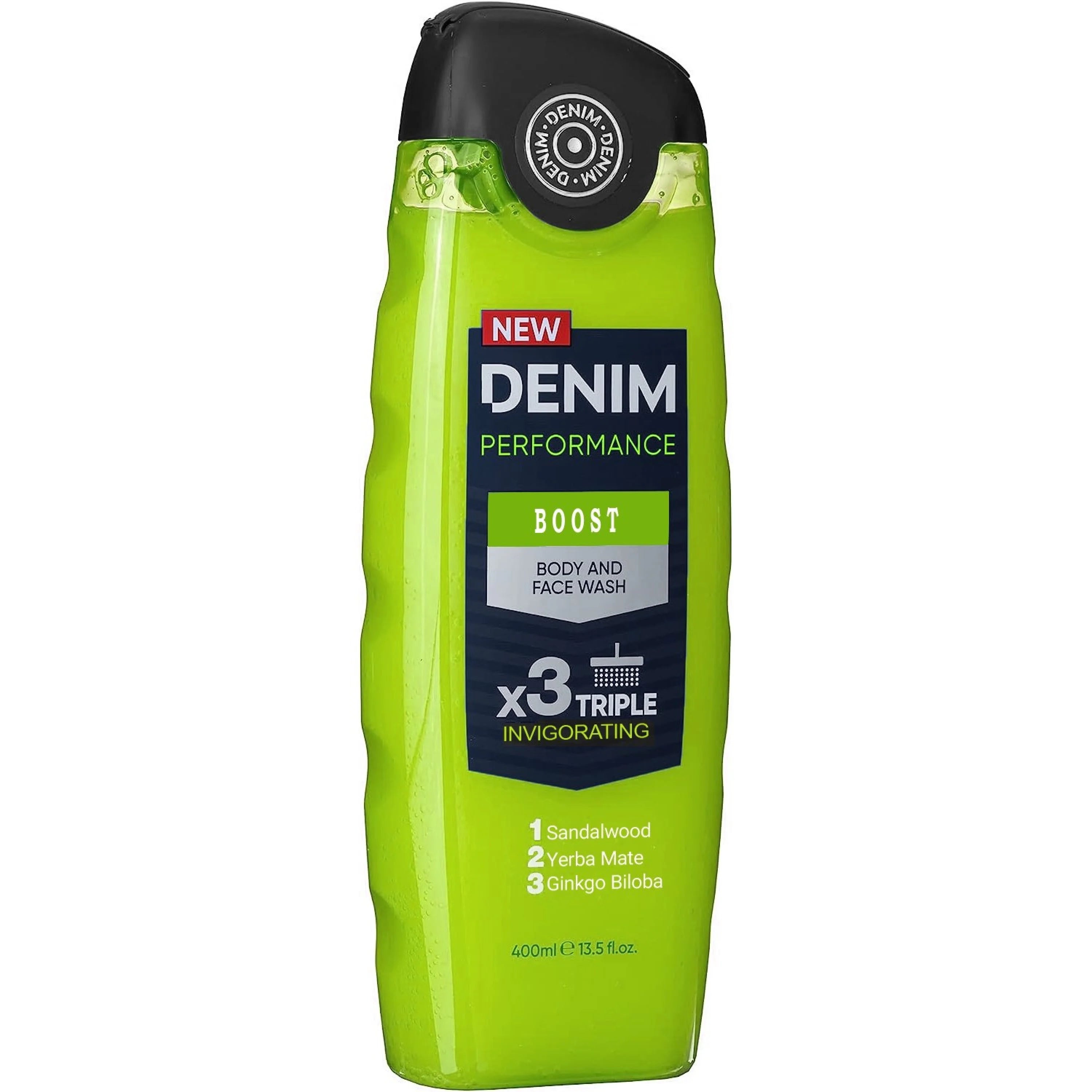 Denim Boost Body & Face Wash 400ml