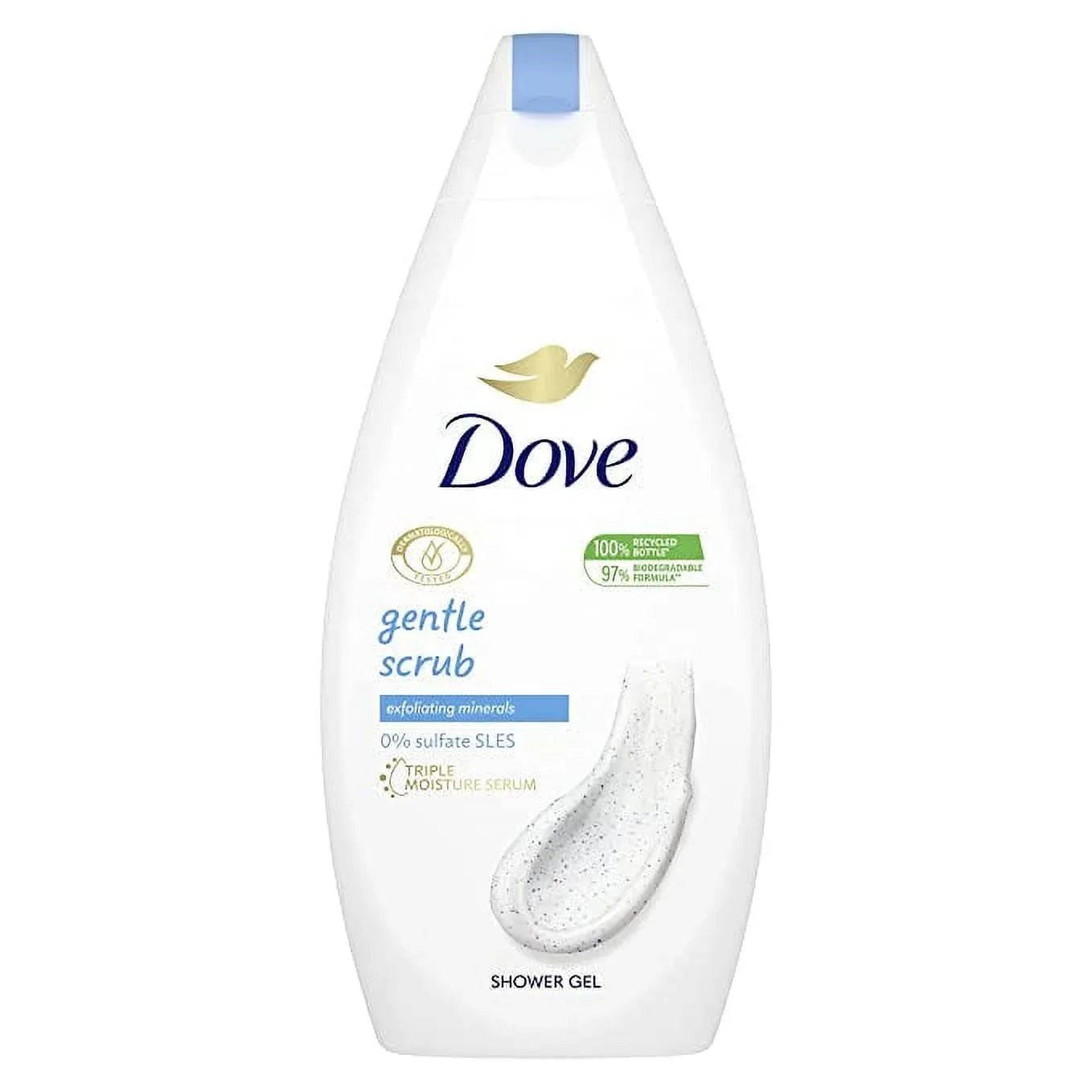 Dove Gentle Scrub Body Wash with Natrium Moisture, 500 mL