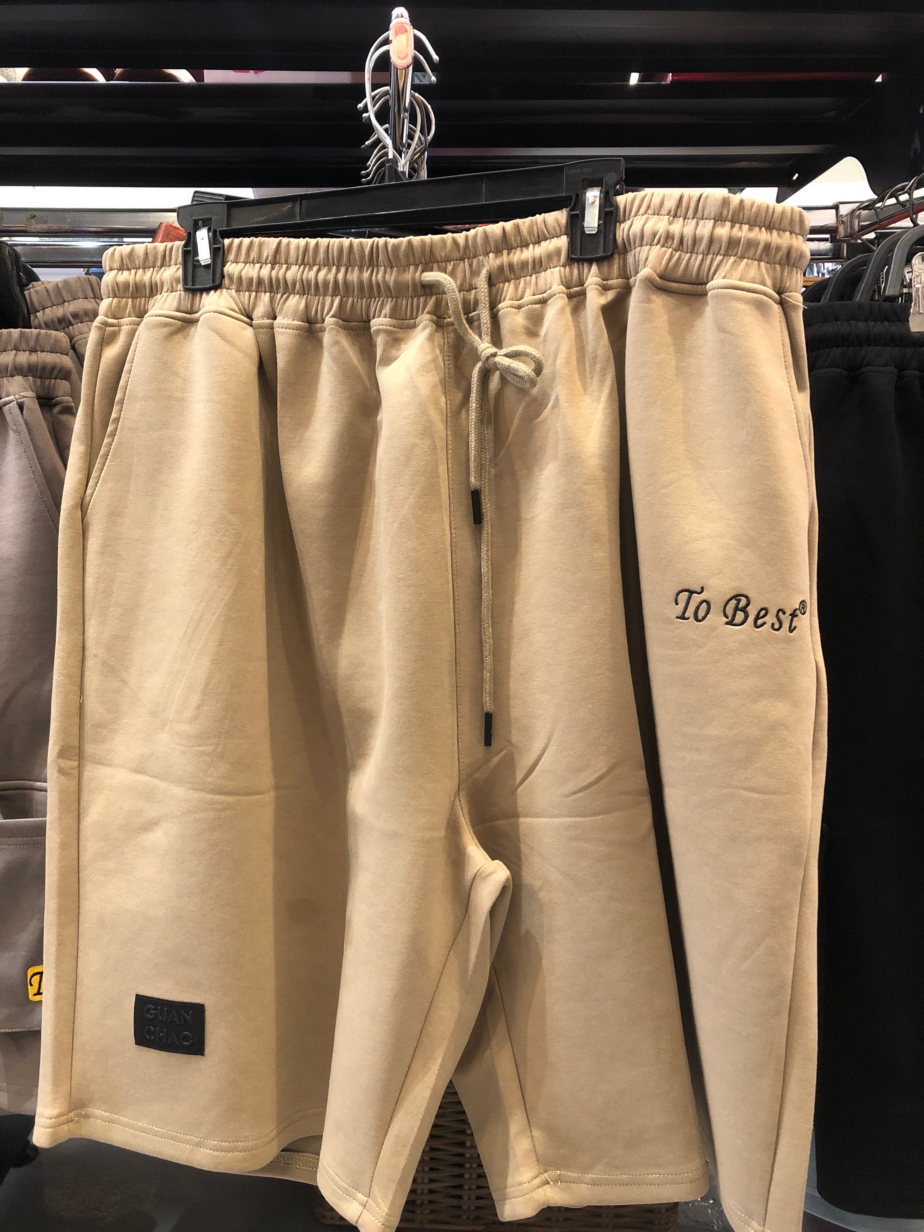 Momento Jogging Men’s Shorts Dark Beige