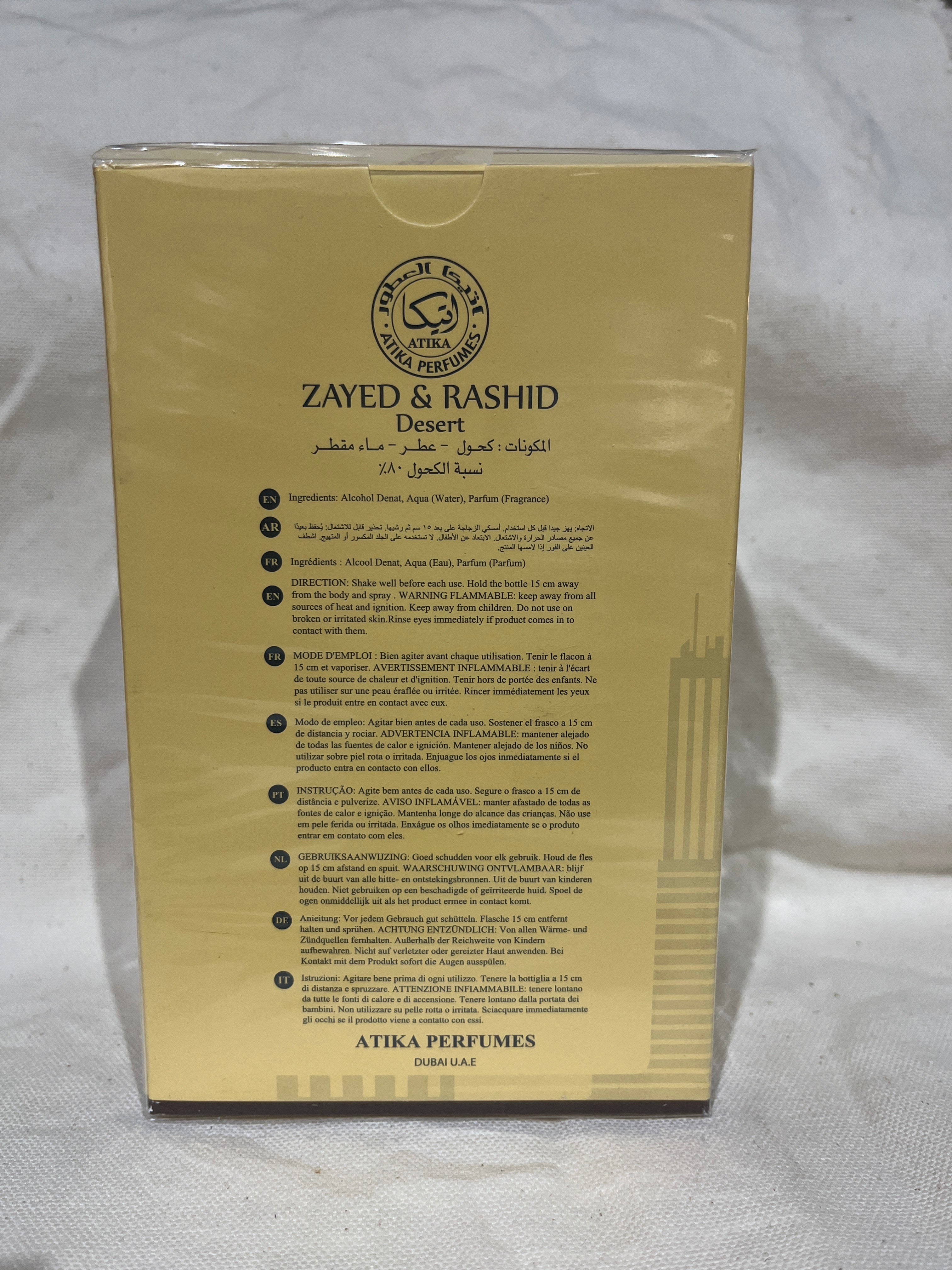 Zayed & Rashid Desert Eau De Parfum