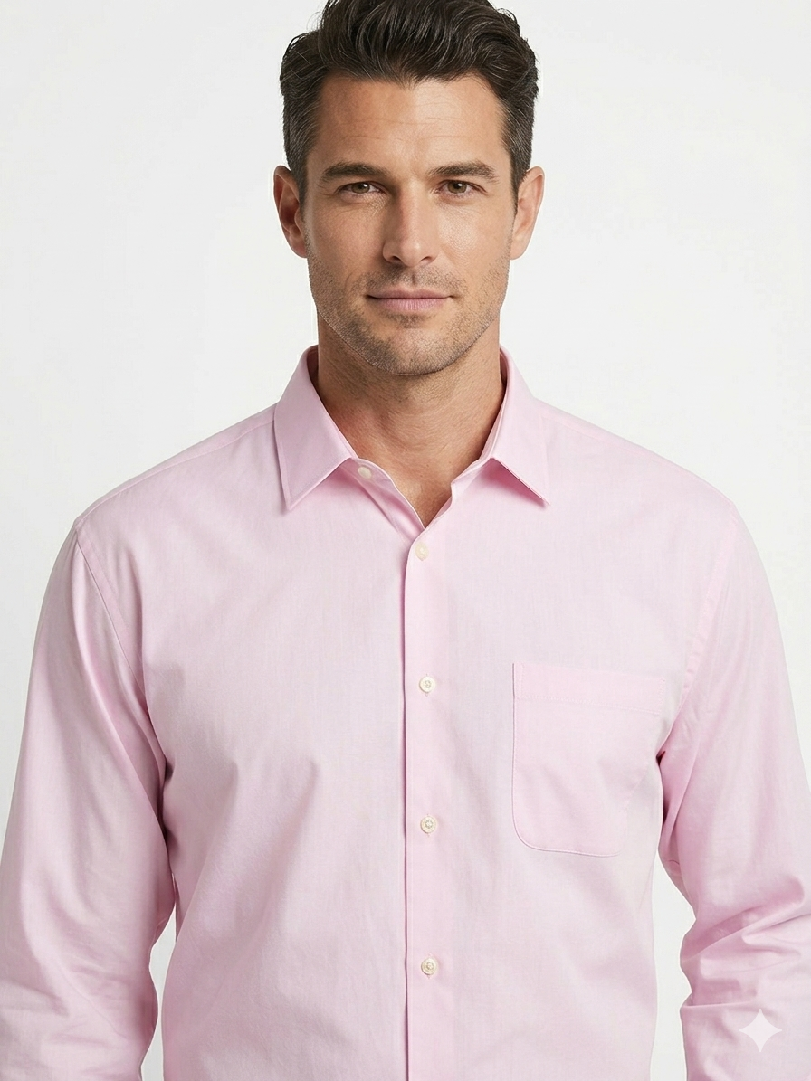 VAN HEUSEN LIGHT PINK SHIRT FOR MEN