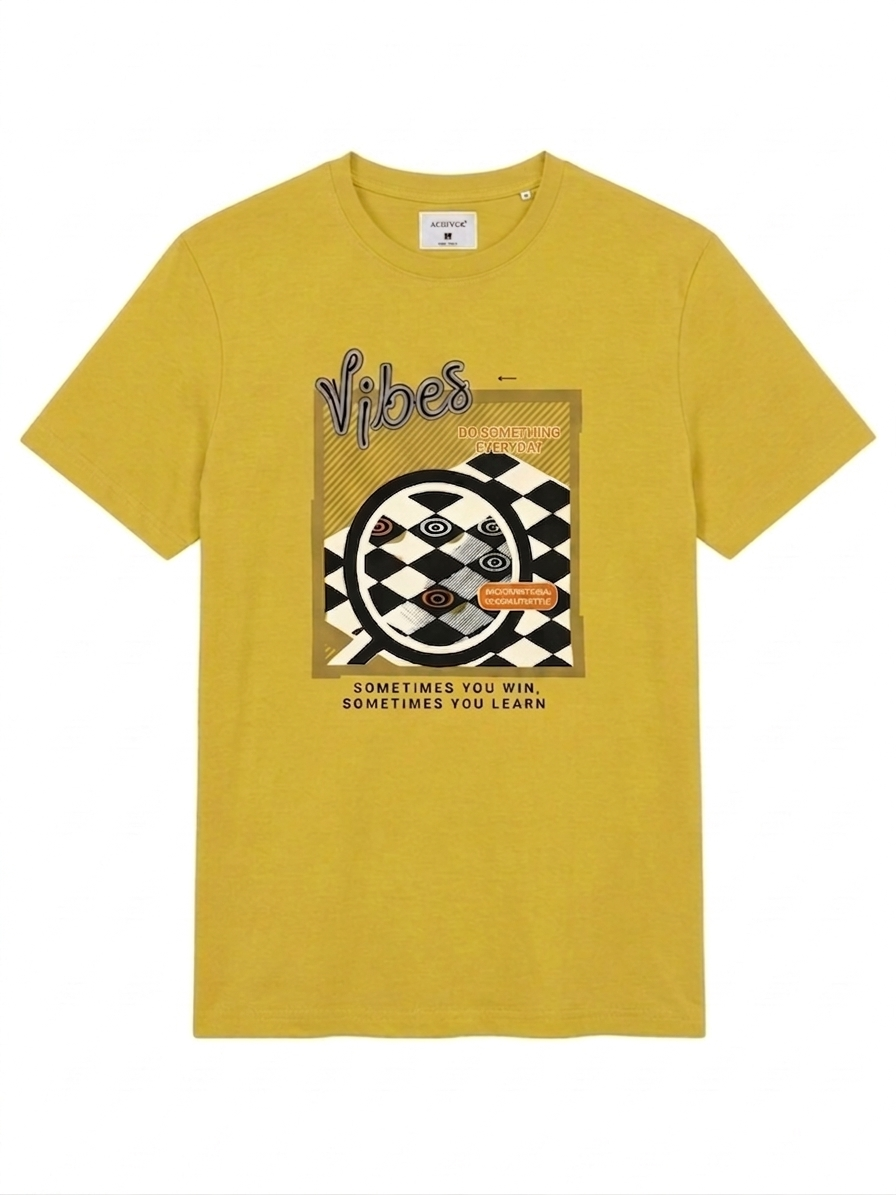 ACHIVER YELLOW GREEN VIBES T-SHIRT MEN