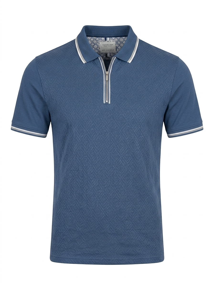 CACTUS MAN BLUE QUARTER ZIP رجالي