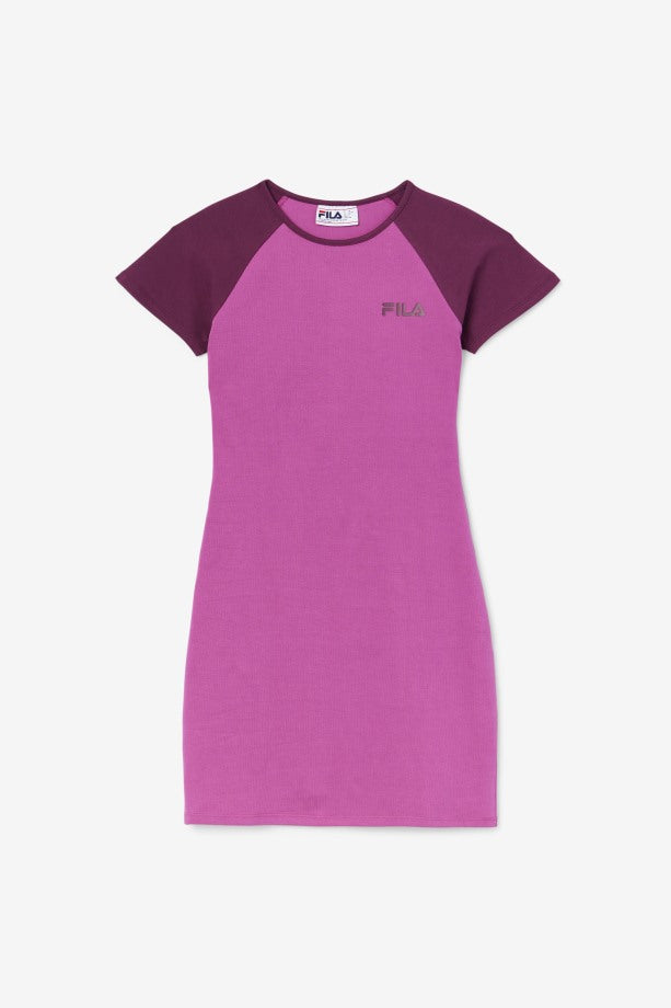Fila Women Sportswear Fit Short Sleeve Outdoor Dress, PURPEL LW131201
