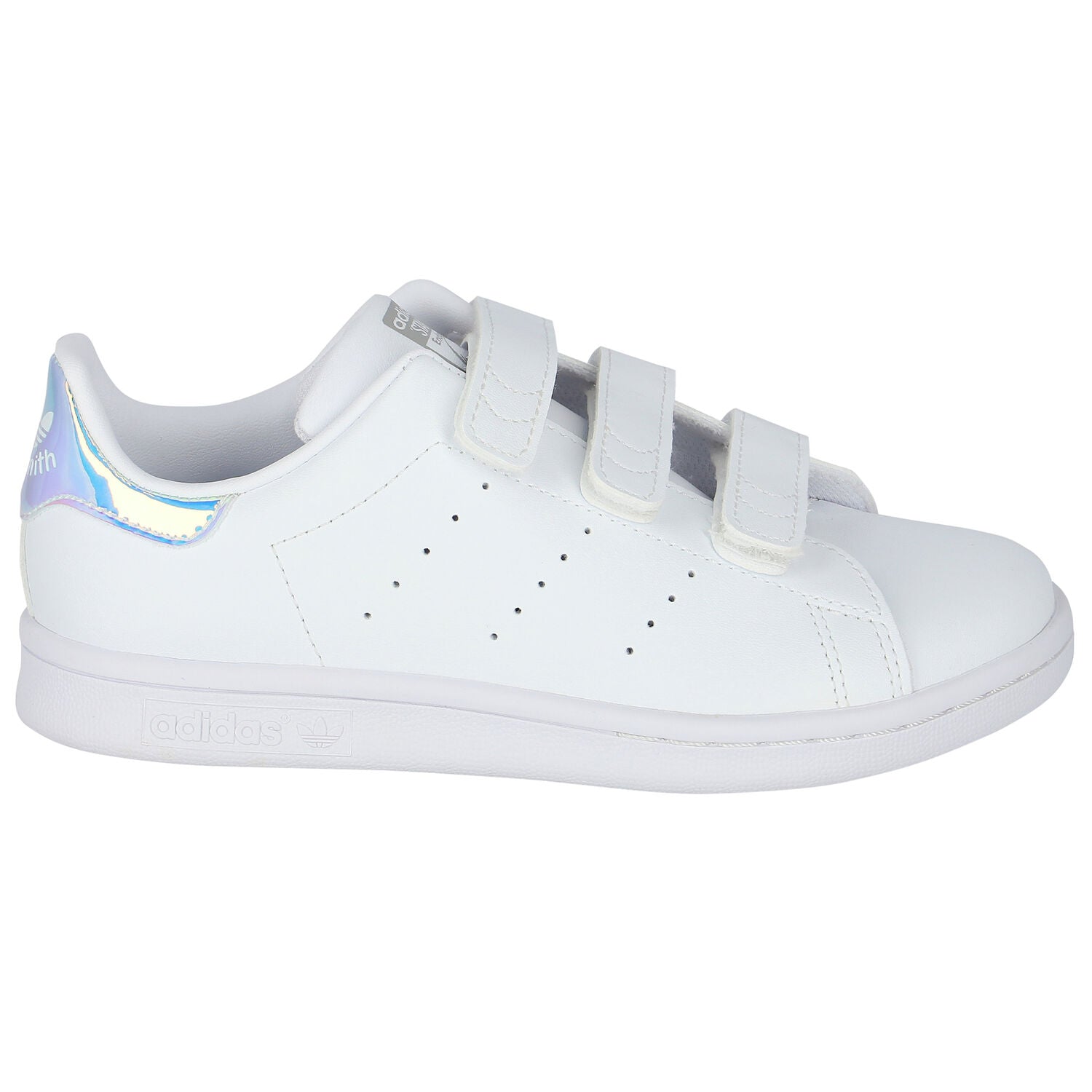 Adidas Kids White Iridescent Stan Smith Trainers