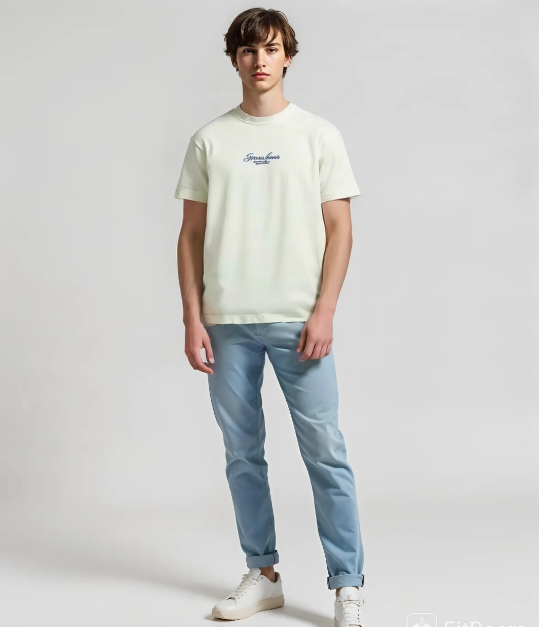 Guess Jeans Men’s White Cotton T-Shirt